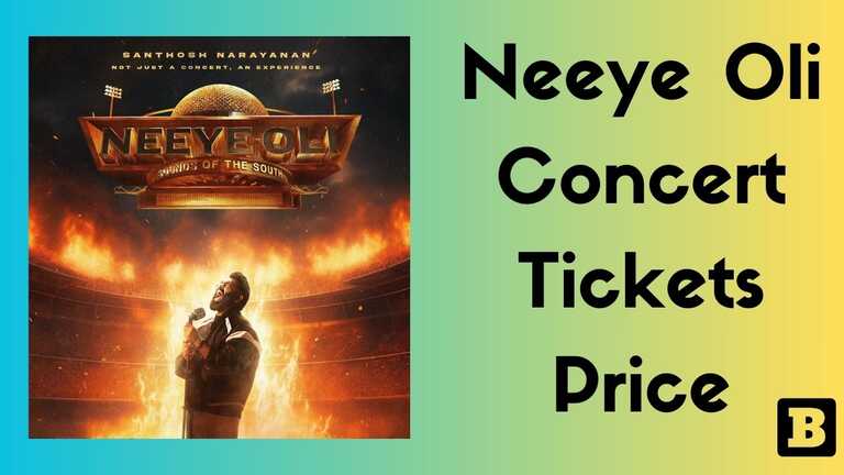 Neeye Oli Concert Tickets Price