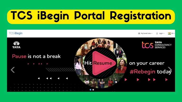 TCS iBegin Portal Registration